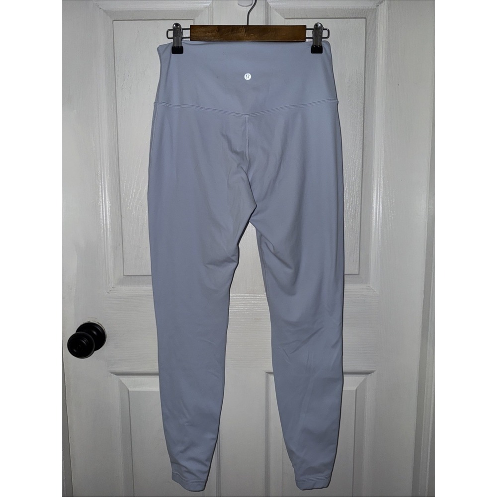 Lululemon Double Lined Align‎ Nulu Leggings Light Blue Sz 10 High Rise - Picture 3 of 8